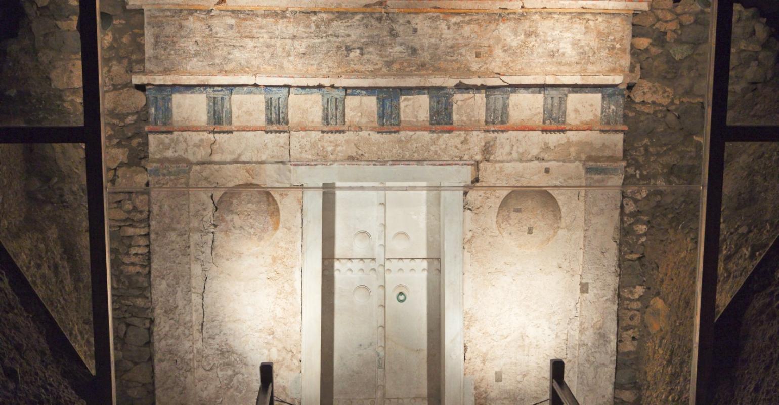 Ancient Macedonian tomb of king Philip