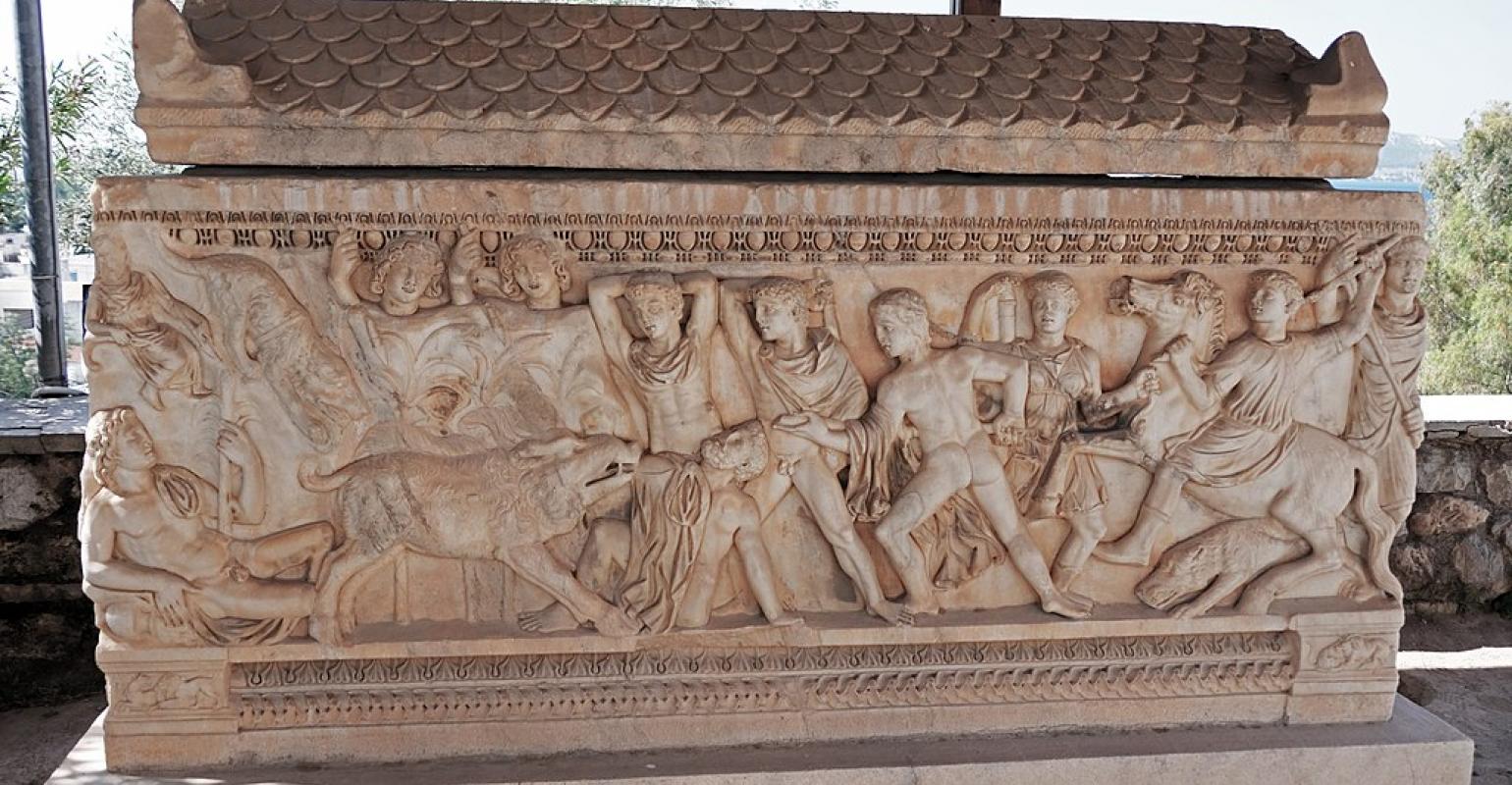Eleusis Museum Marble Sarkophagus