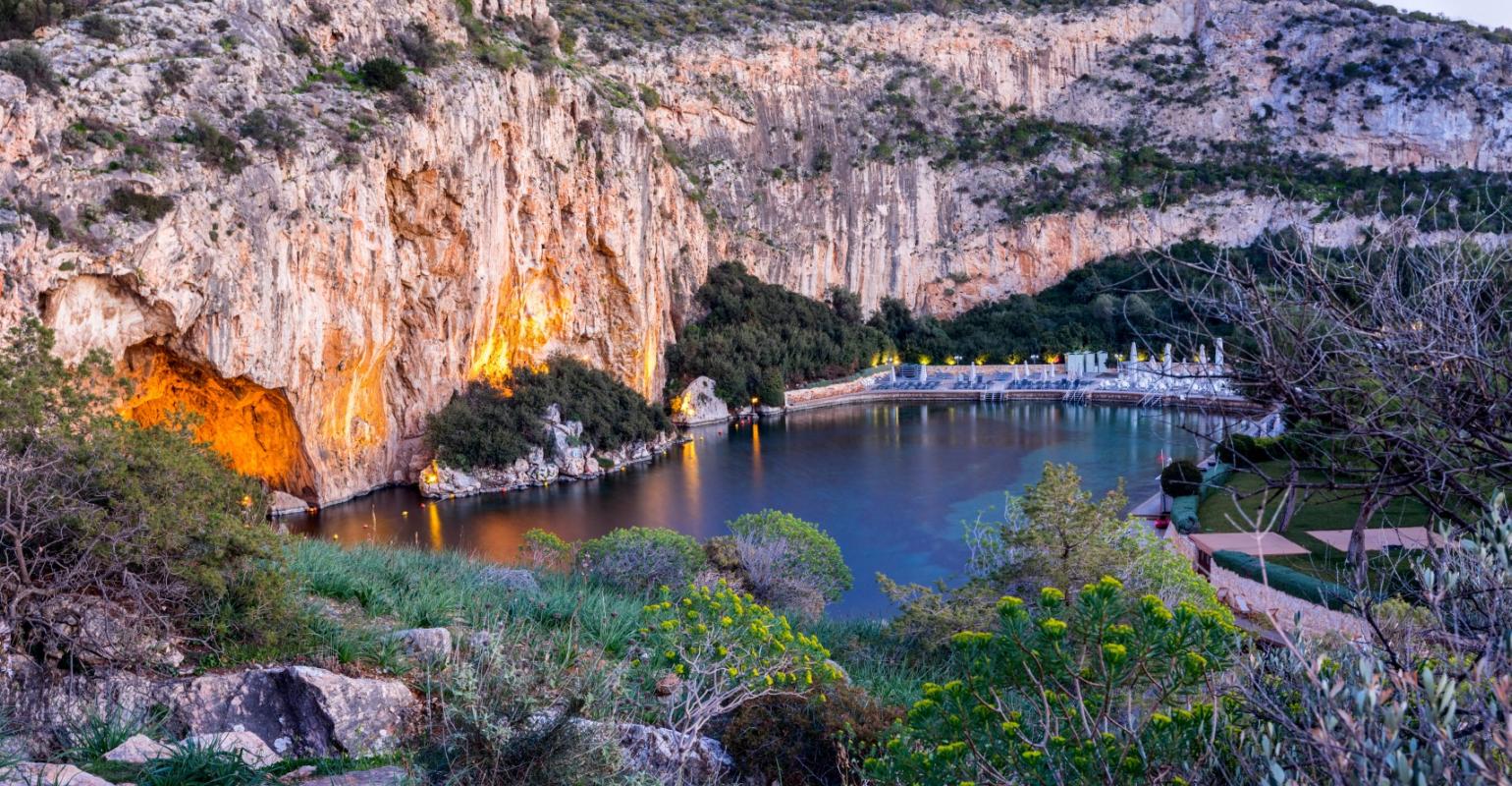 Lake Vouliagmeni near south Athens