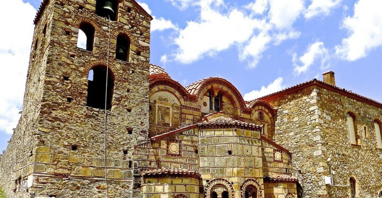 Byzantine church in the castle of Mystras
