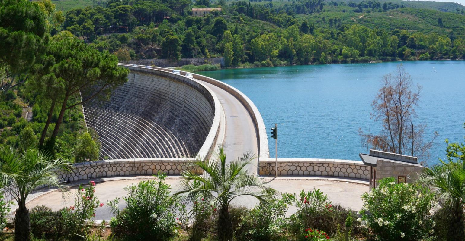  The dam and Marathon lake, Attica, Greece